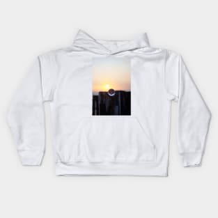 Glass ball at sunset Kids Hoodie